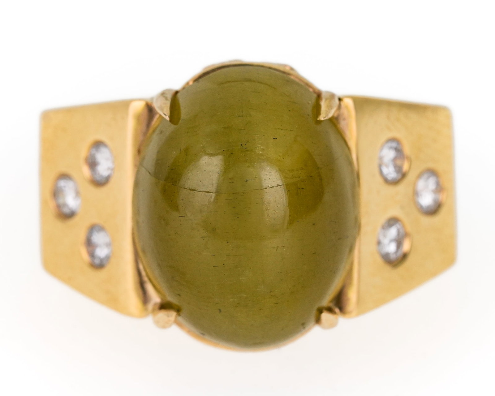 Catseye & Diamond Ring - 2