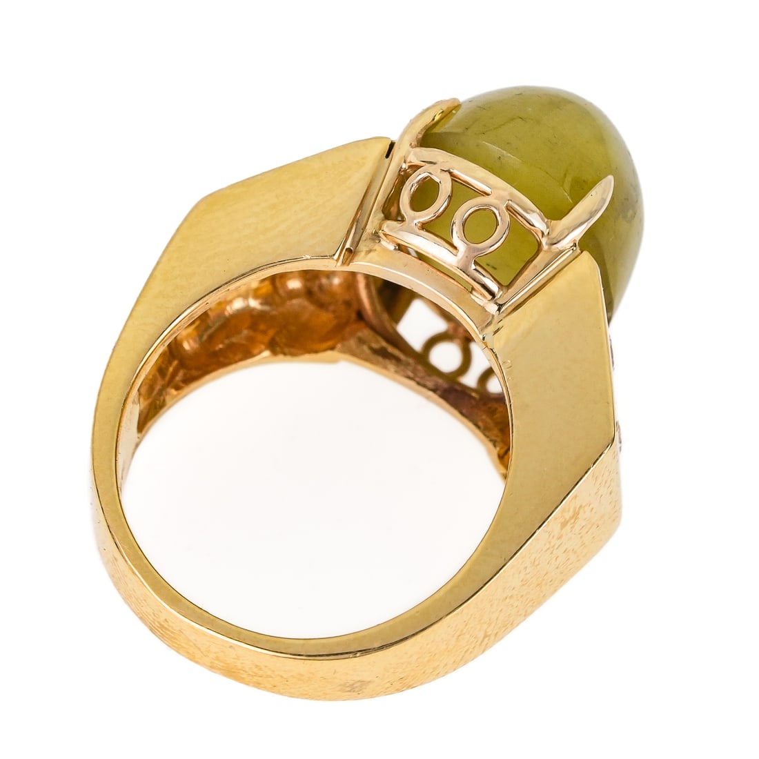 Catseye & Diamond Ring - 5