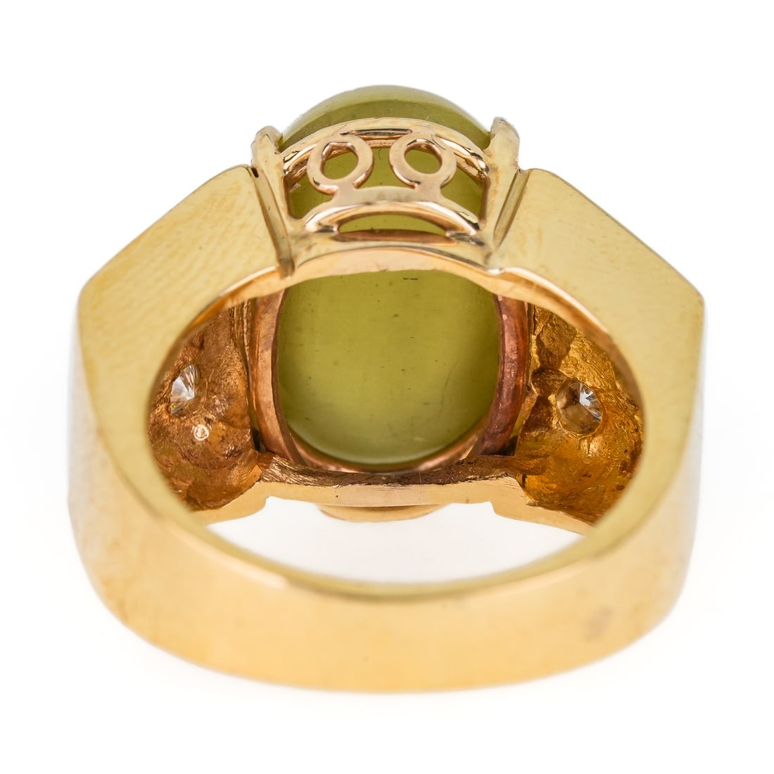 Catseye & Diamond Ring - 6
