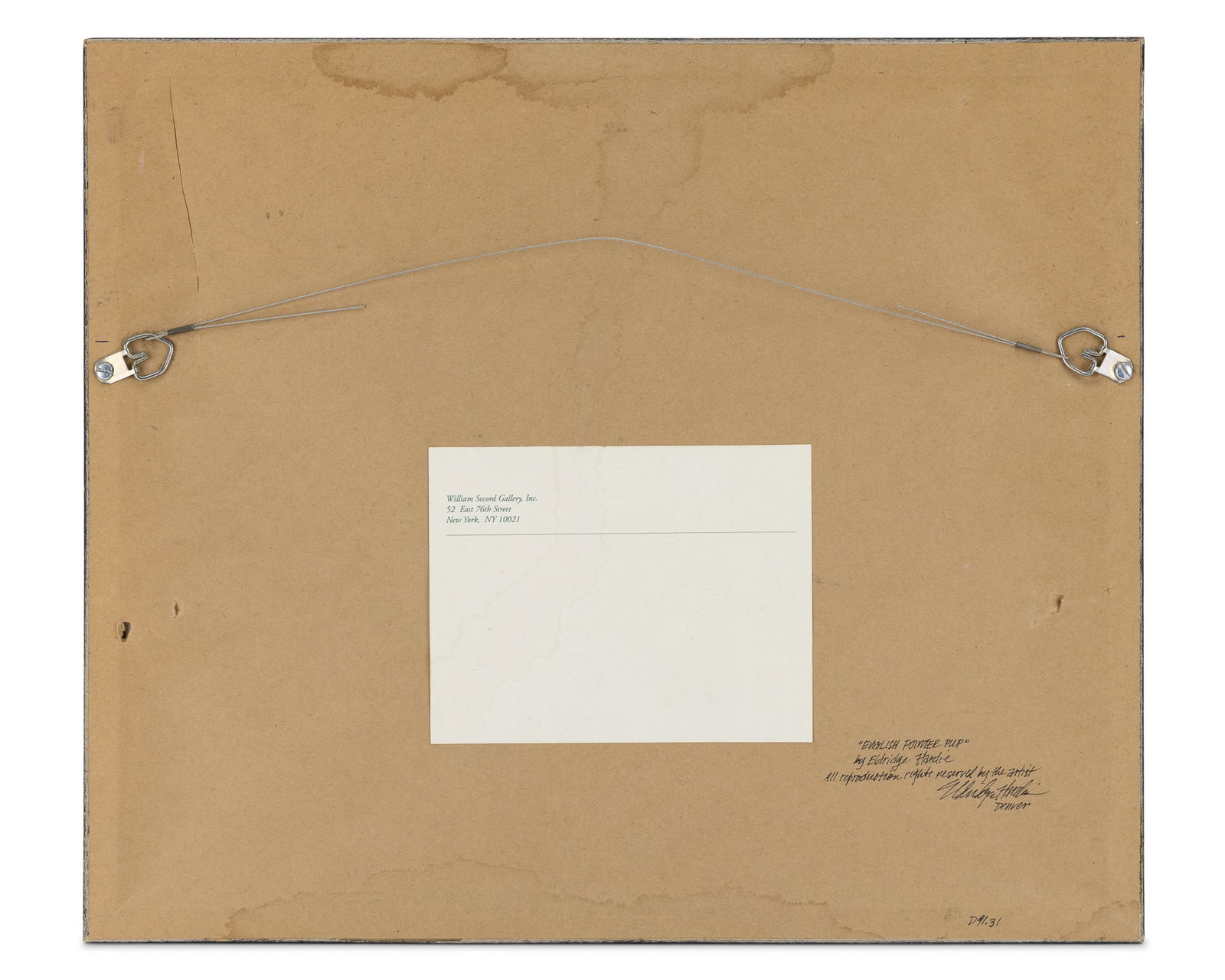 Eldridge Hardie (AM 1940-2021 ) Pointer Pup - 4