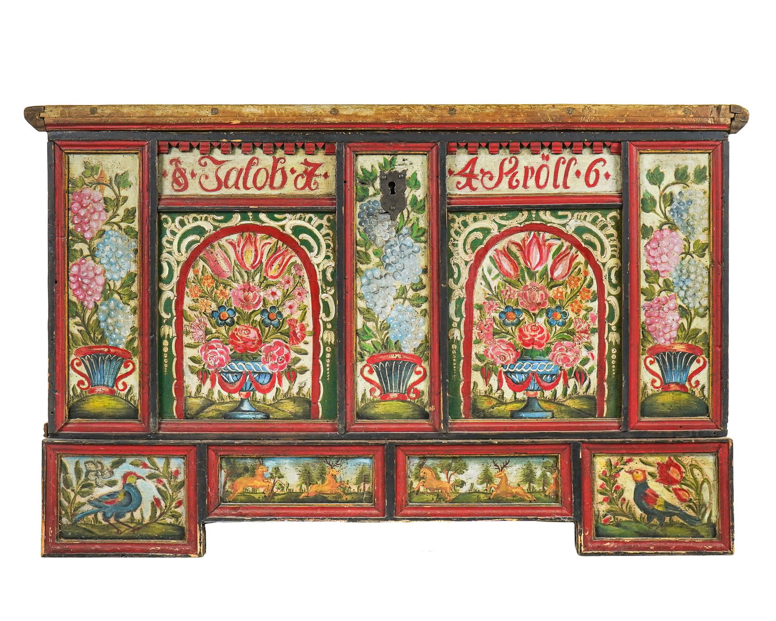 18th c Zillertal Austria Dowry Chest (1 of 8)