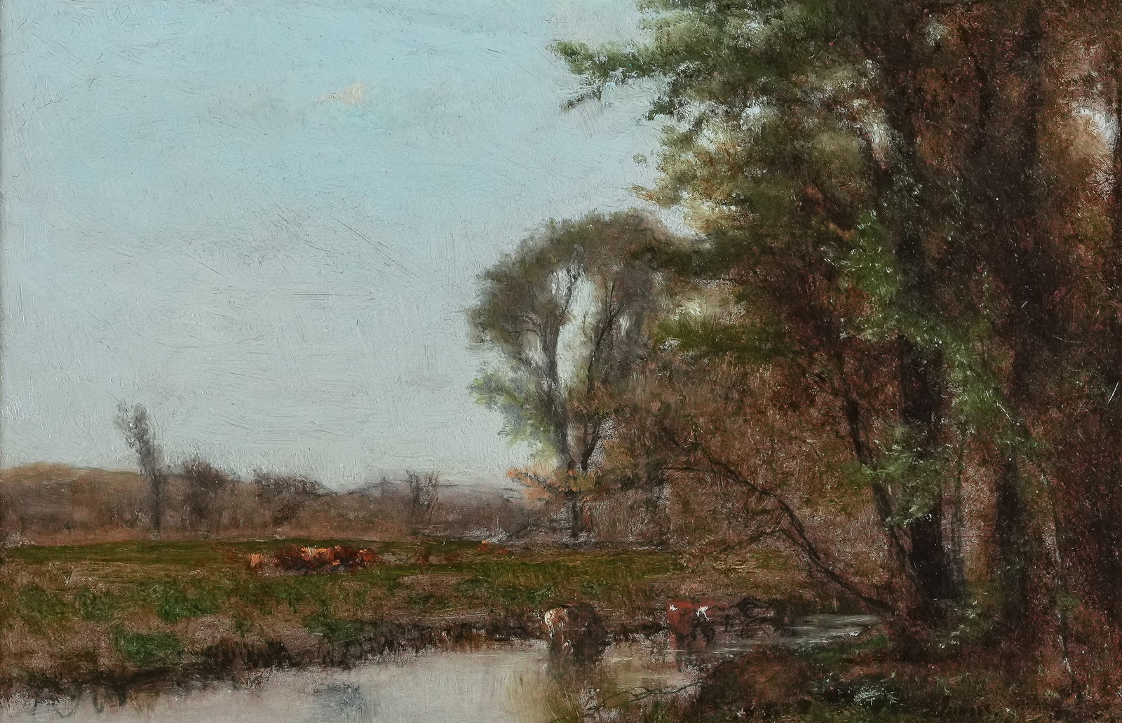 George Inness (AM 1825-1894) Meadow Brook - 2