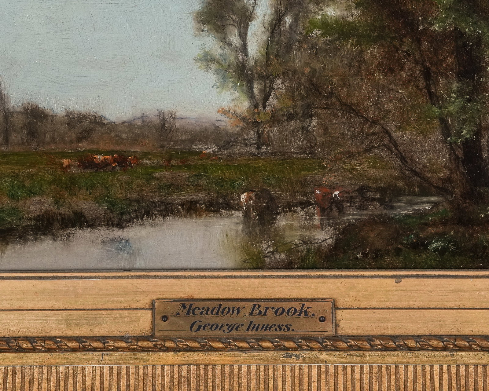 George Inness (AM 1825-1894) Meadow Brook - 3