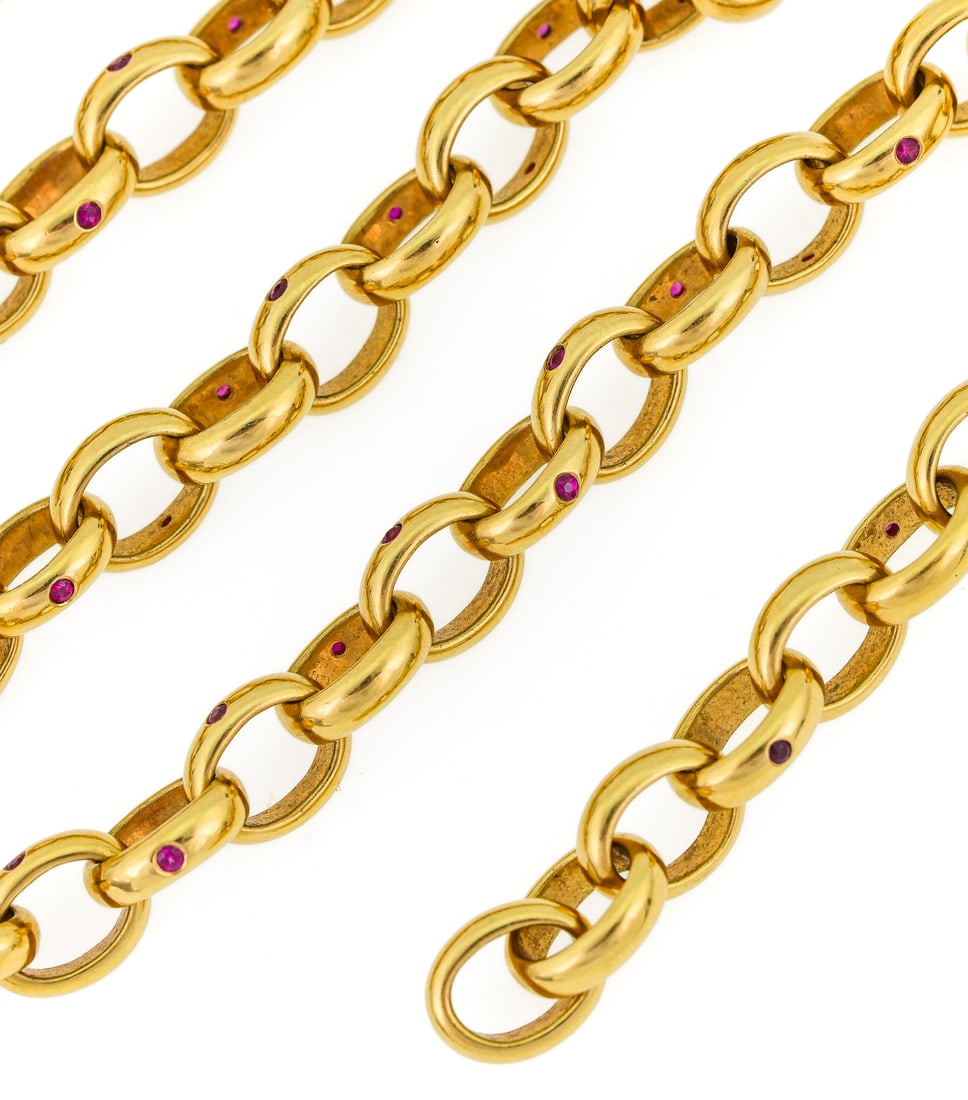 18k & Ruby Link Necklace - 3