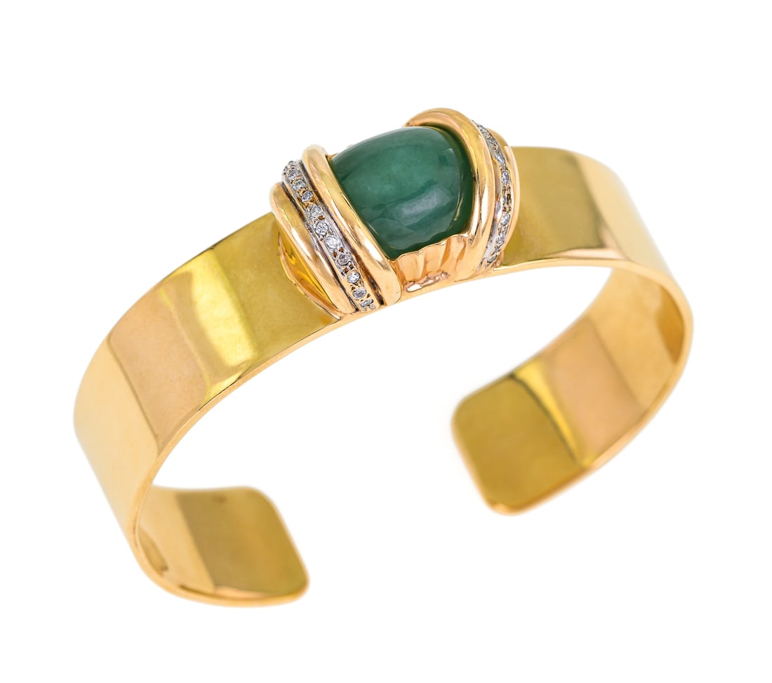 Jade & 14k Bangle (1 of 5)