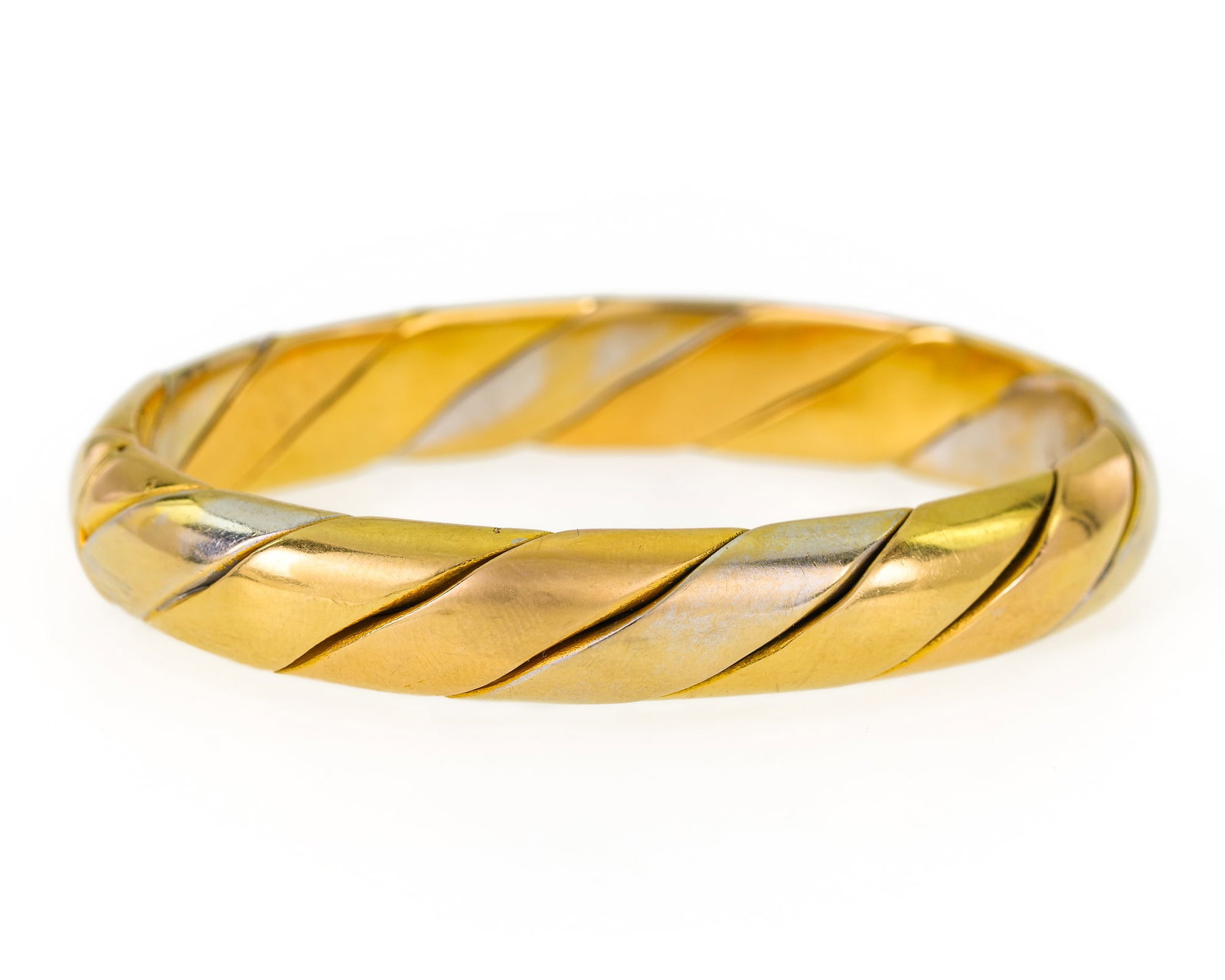 18k Multi-tone Gold Bangle - 2