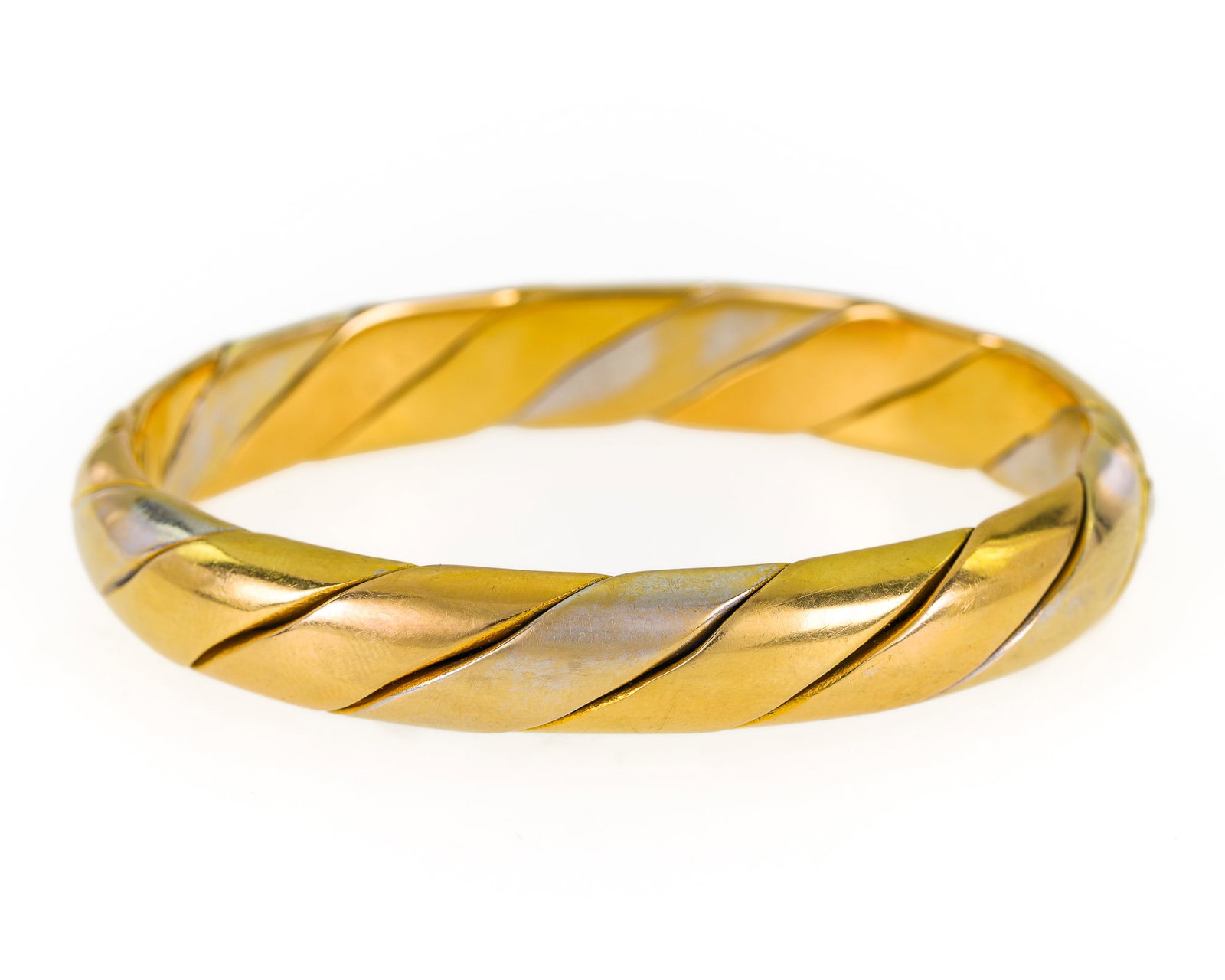 18k Multi-tone Gold Bangle - 3