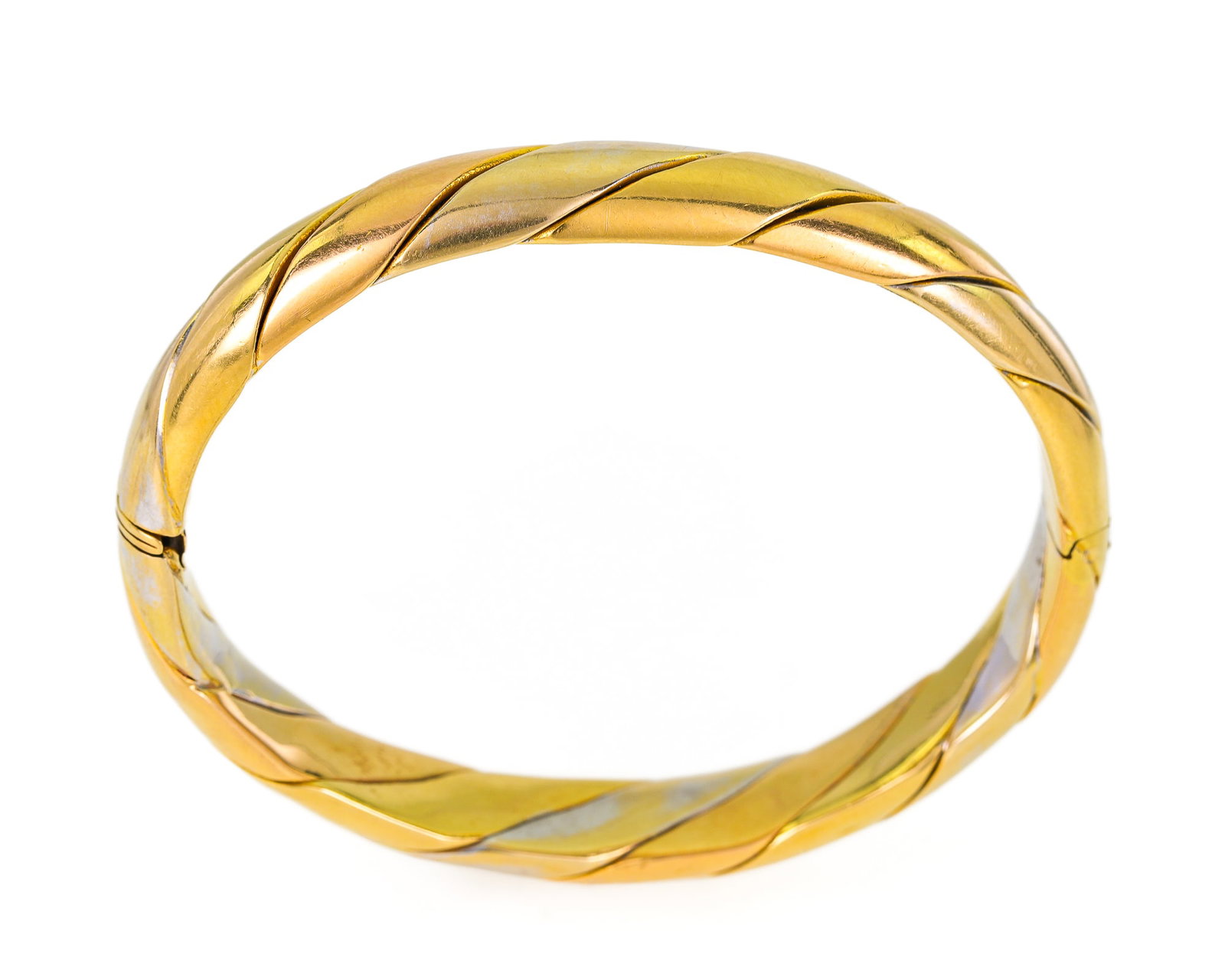 18k Multi-tone Gold Bangle - 4