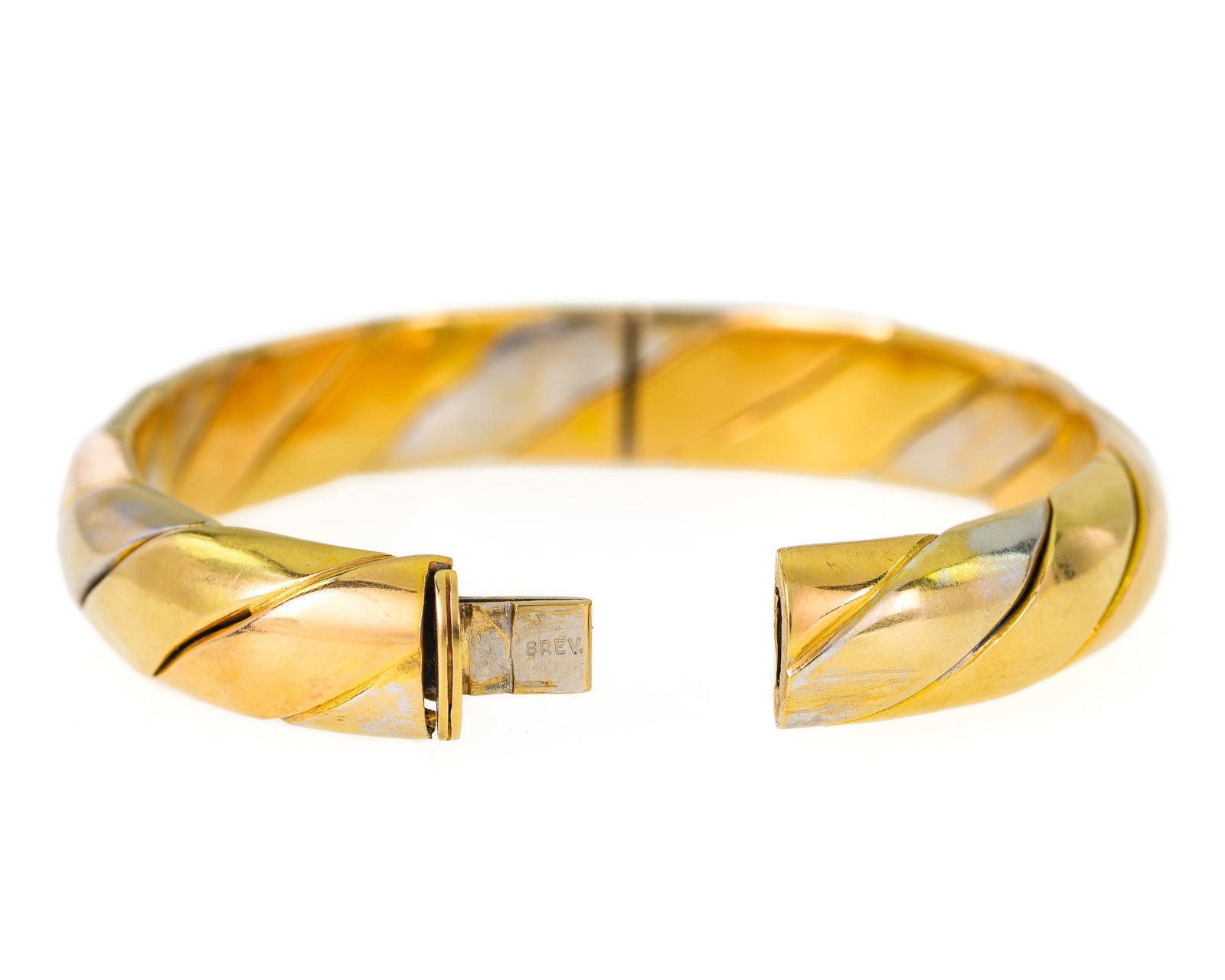 18k Multi-tone Gold Bangle - 5