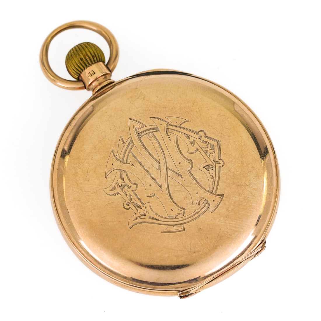 10k Closed Face Pocket Watch - 6