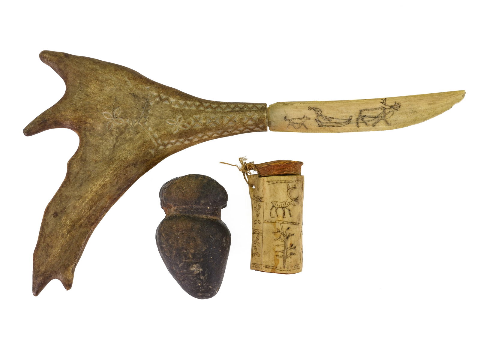 Norwegian/ Sami Peoples Bone, Lithic Artifacts (1 of 10)