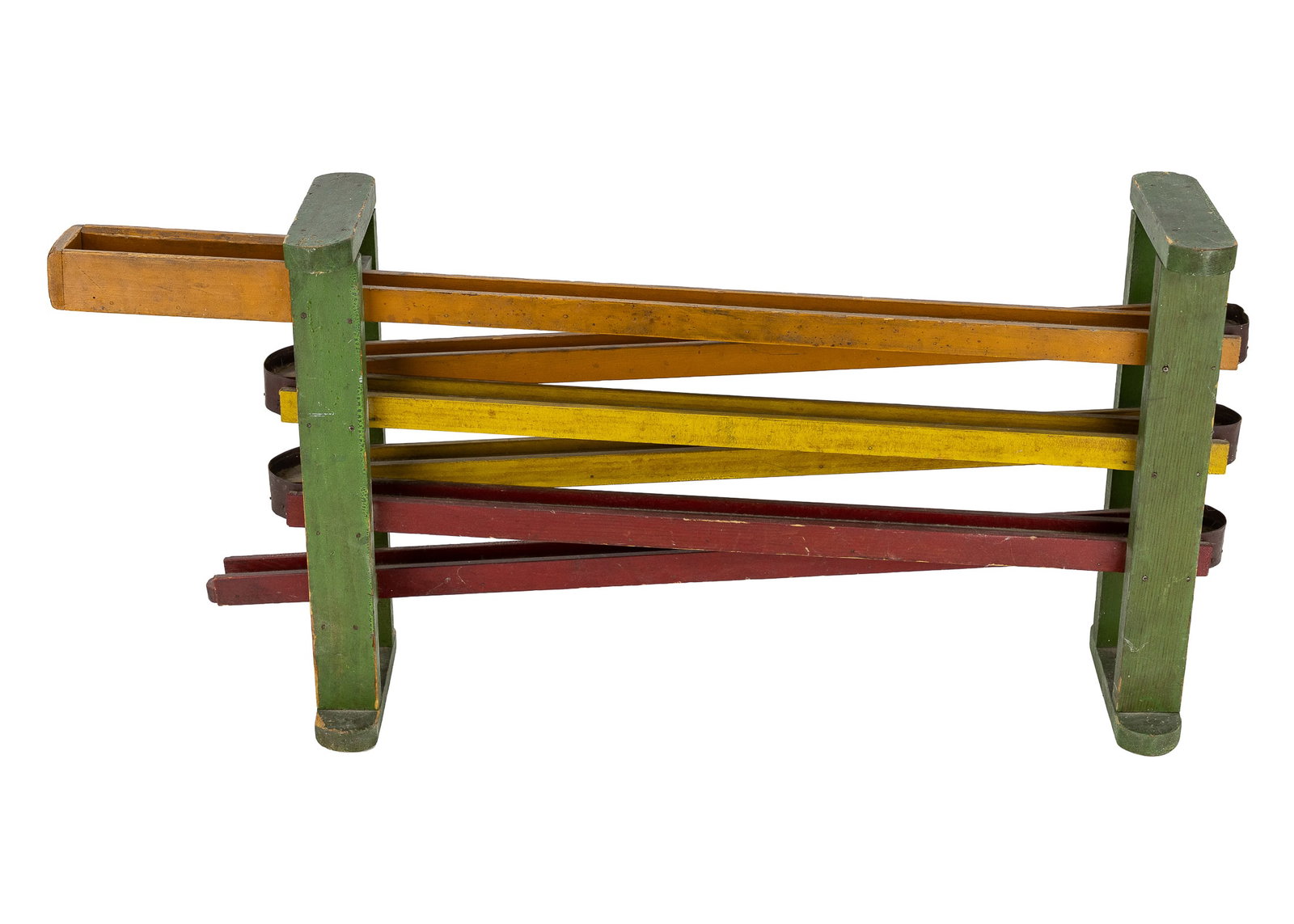 Early 20th c Painted Marble Run - 5