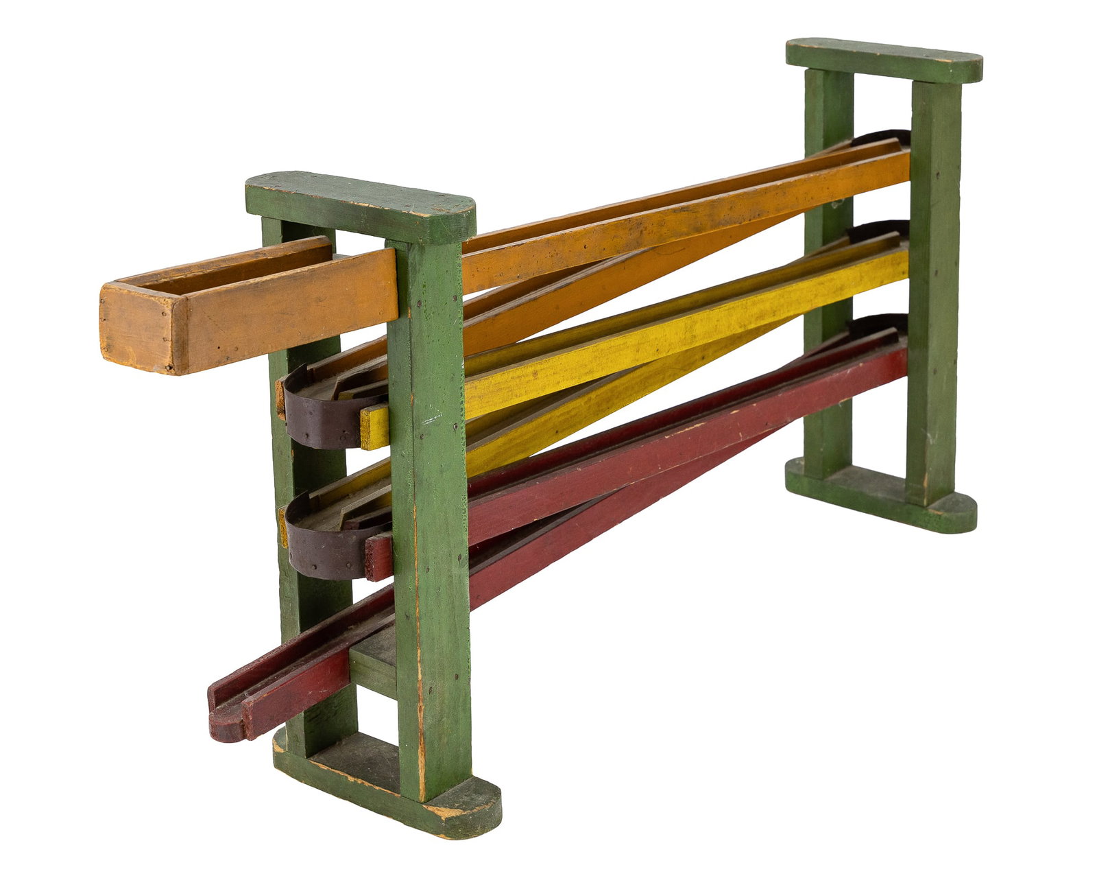 Early 20th c Painted Marble Run - 6