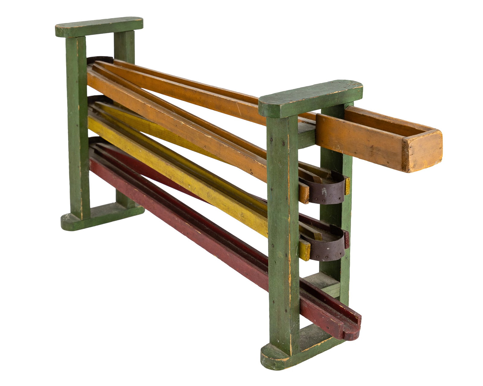 Early 20th c Painted Marble Run - 7