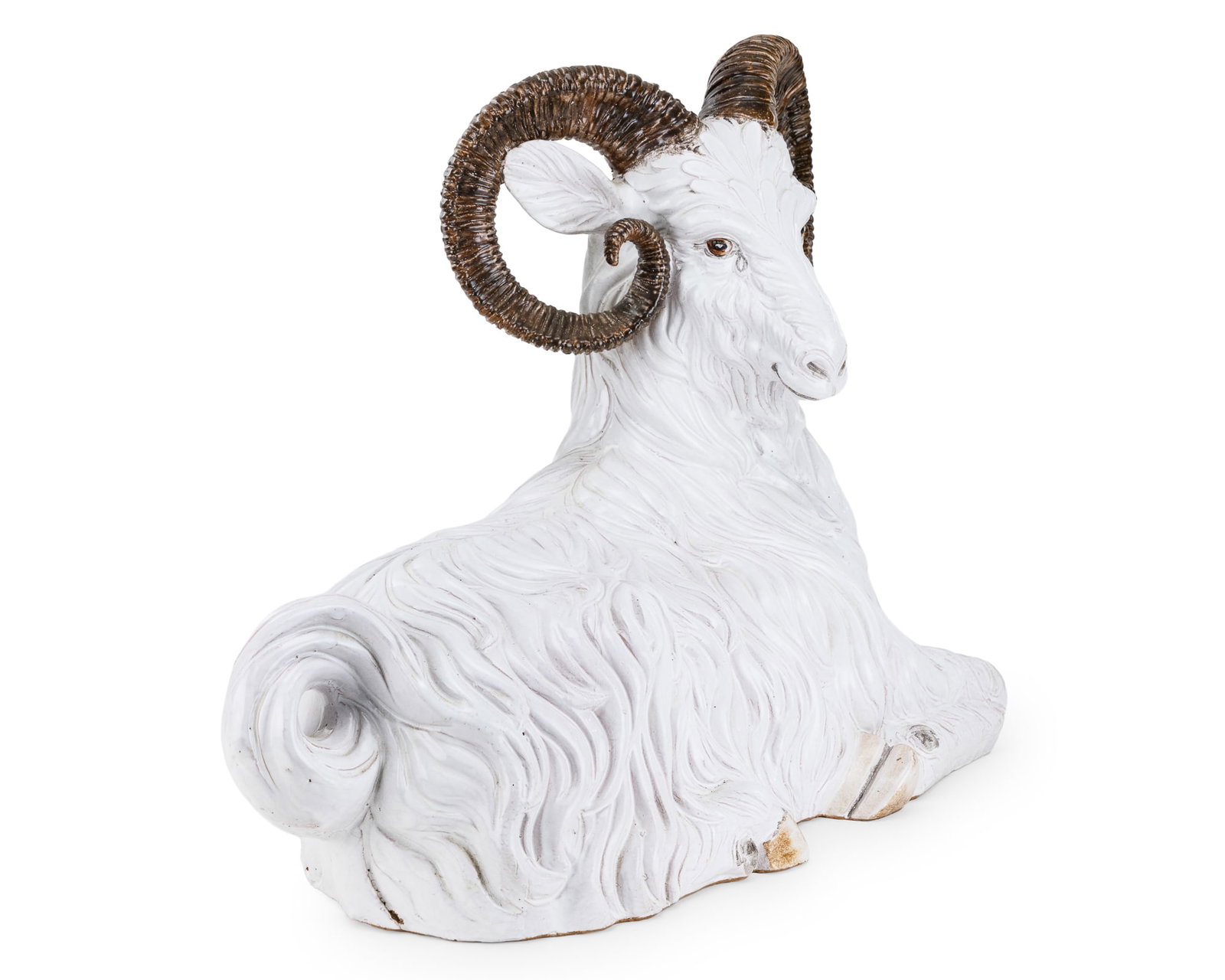 Large Italian Ceramic Ram - 3