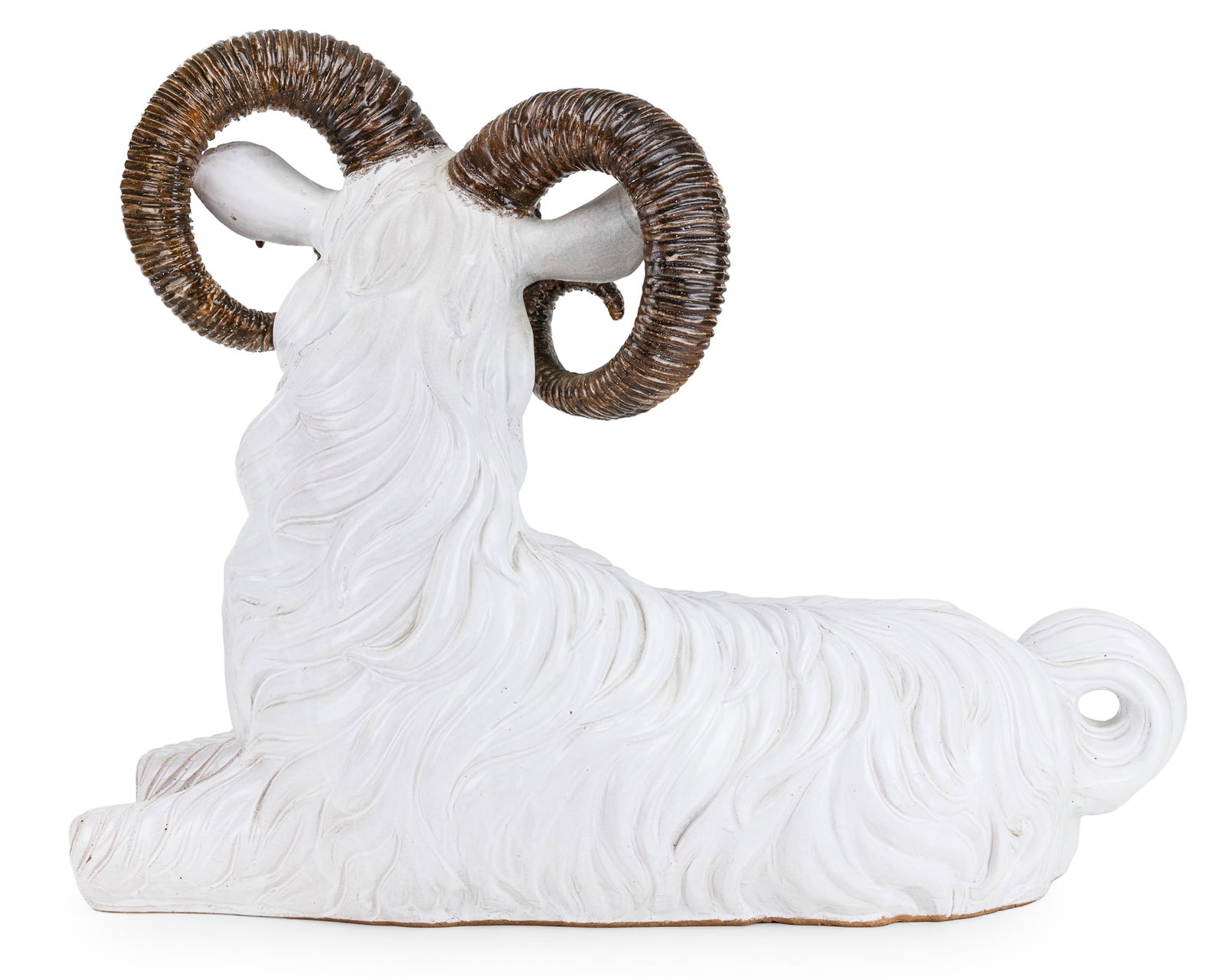 Large Italian Ceramic Ram - 5