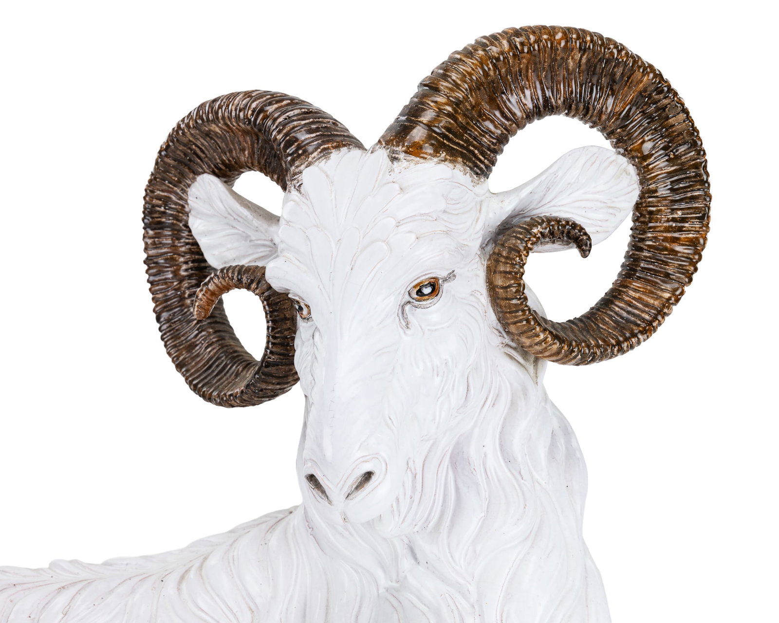 Large Italian Ceramic Ram - 8