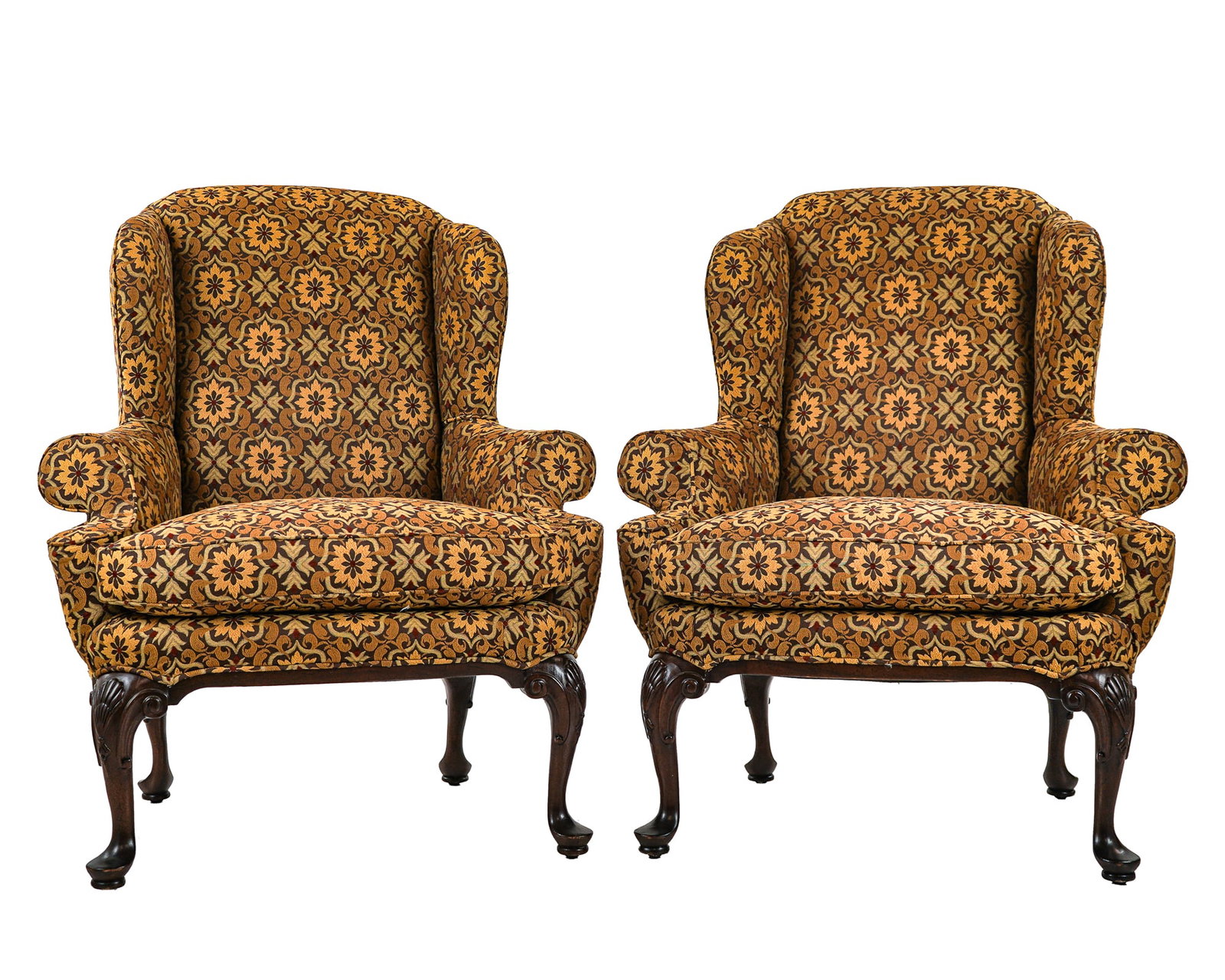 Pair of Contemporary WIng chairs (1 of 4)