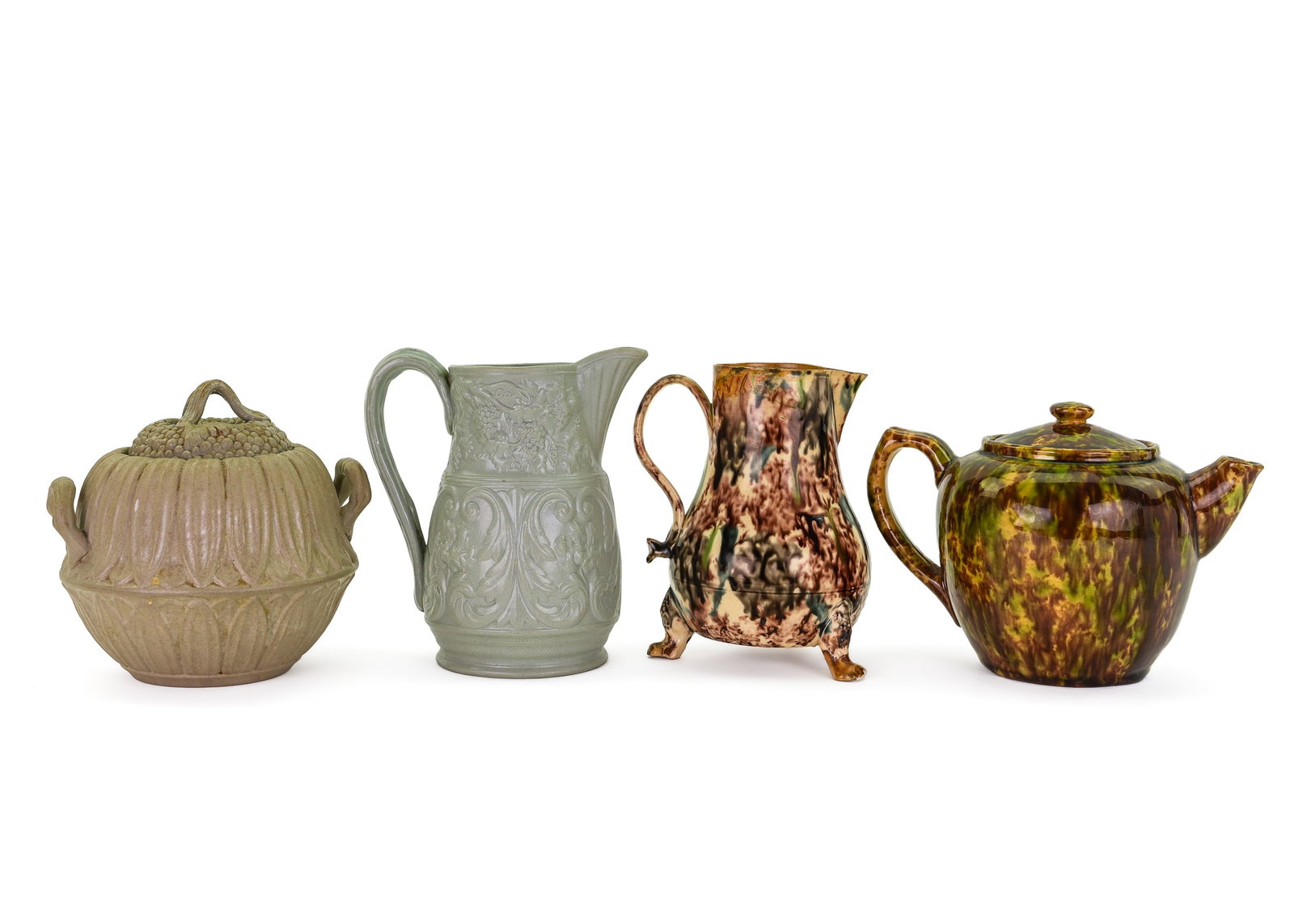 Whieldon Ware Jug and Other Early Ceramics (1 of 1)