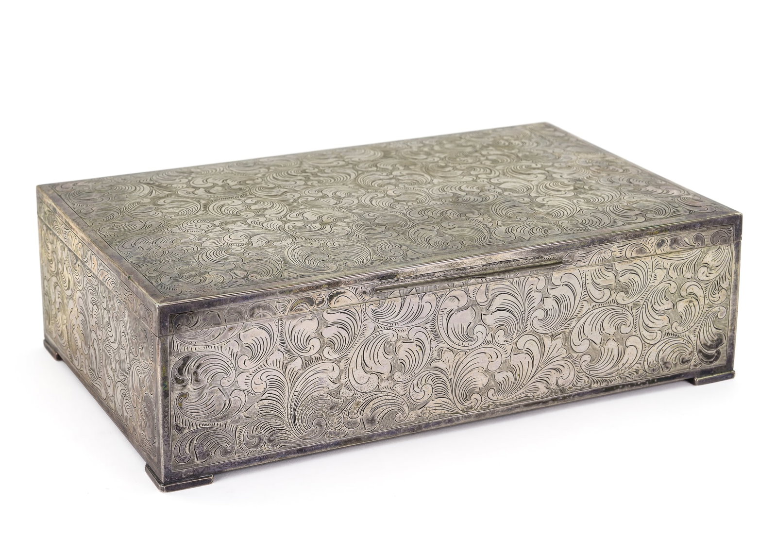 Hand Cased 835 German Silver Dresser Box (1 of 1)
