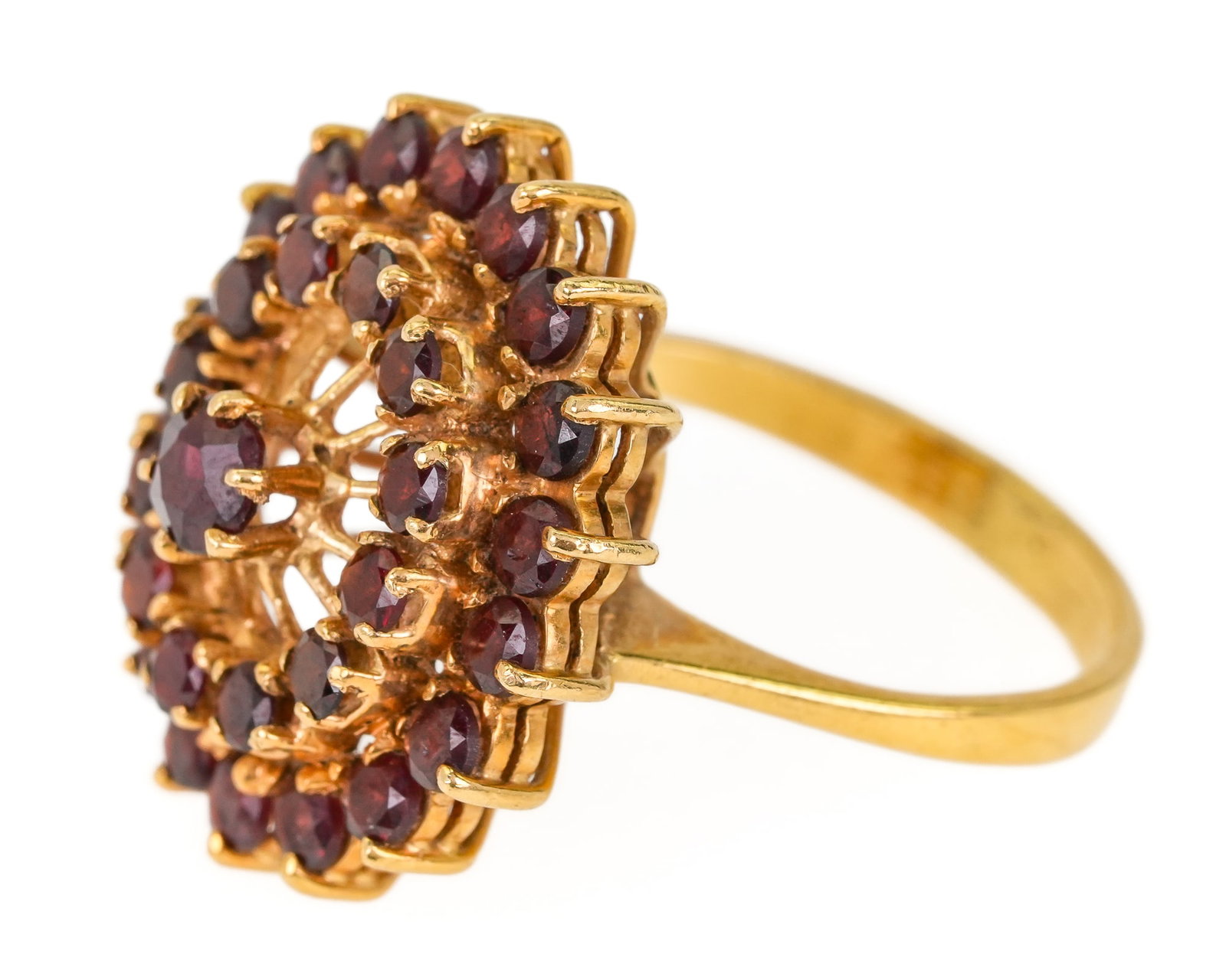 Garnet Ring & Earrings - 2