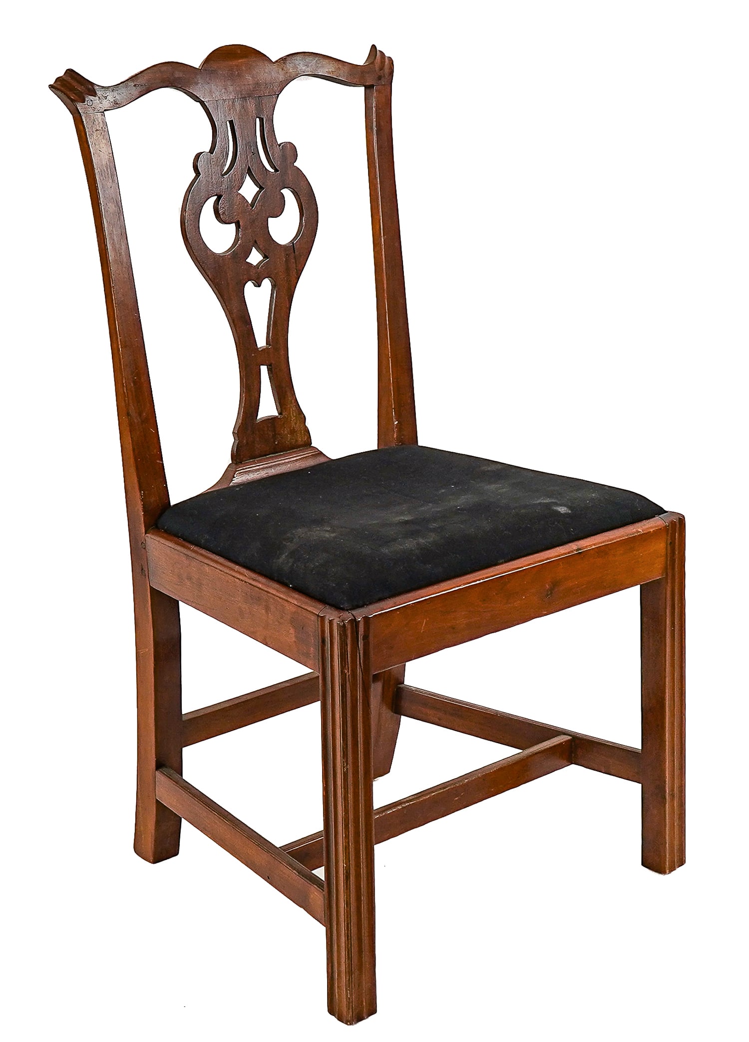 Am. 18th c Chippendale Chair (1 of 4)
