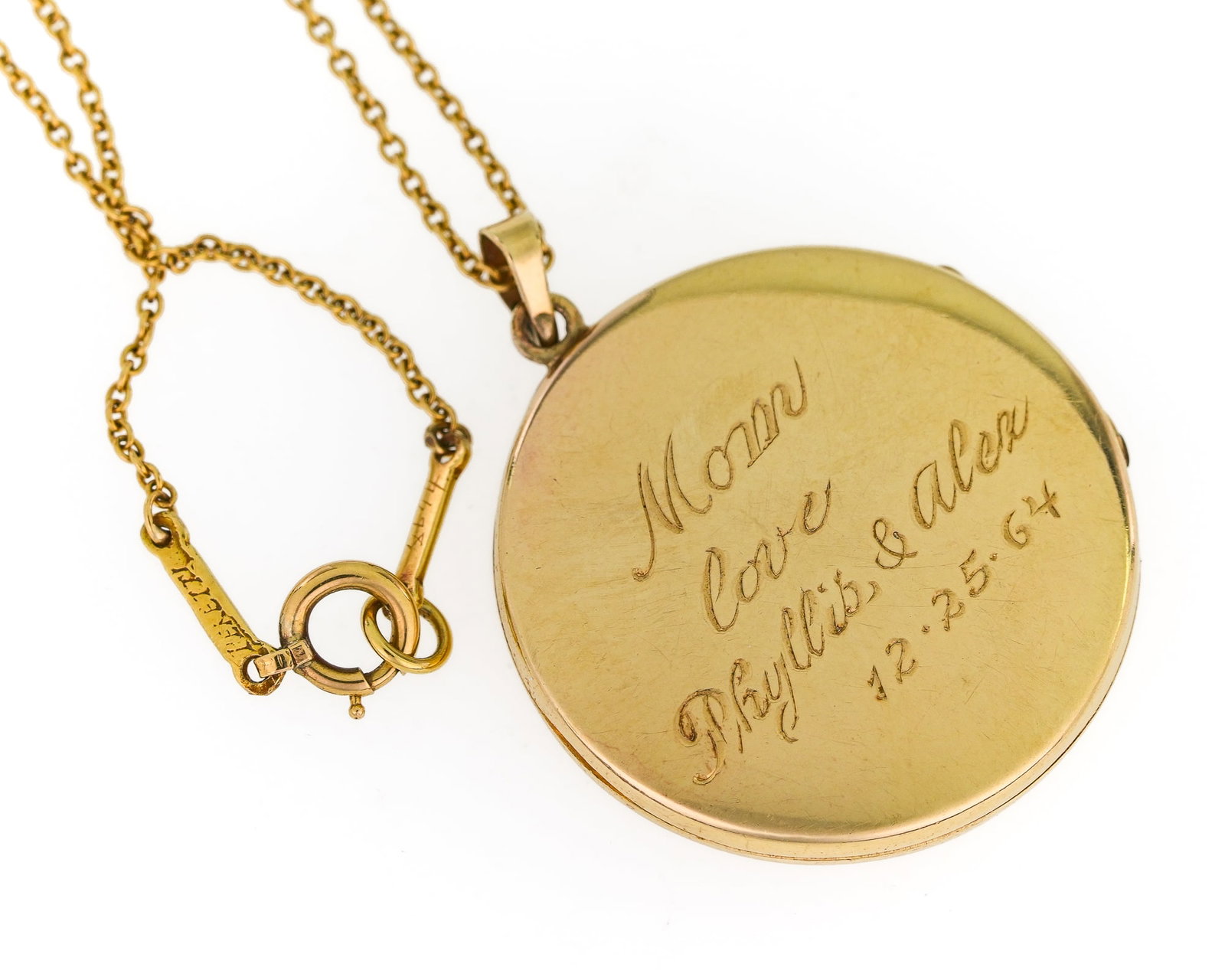 14k Locket & Chain - 4