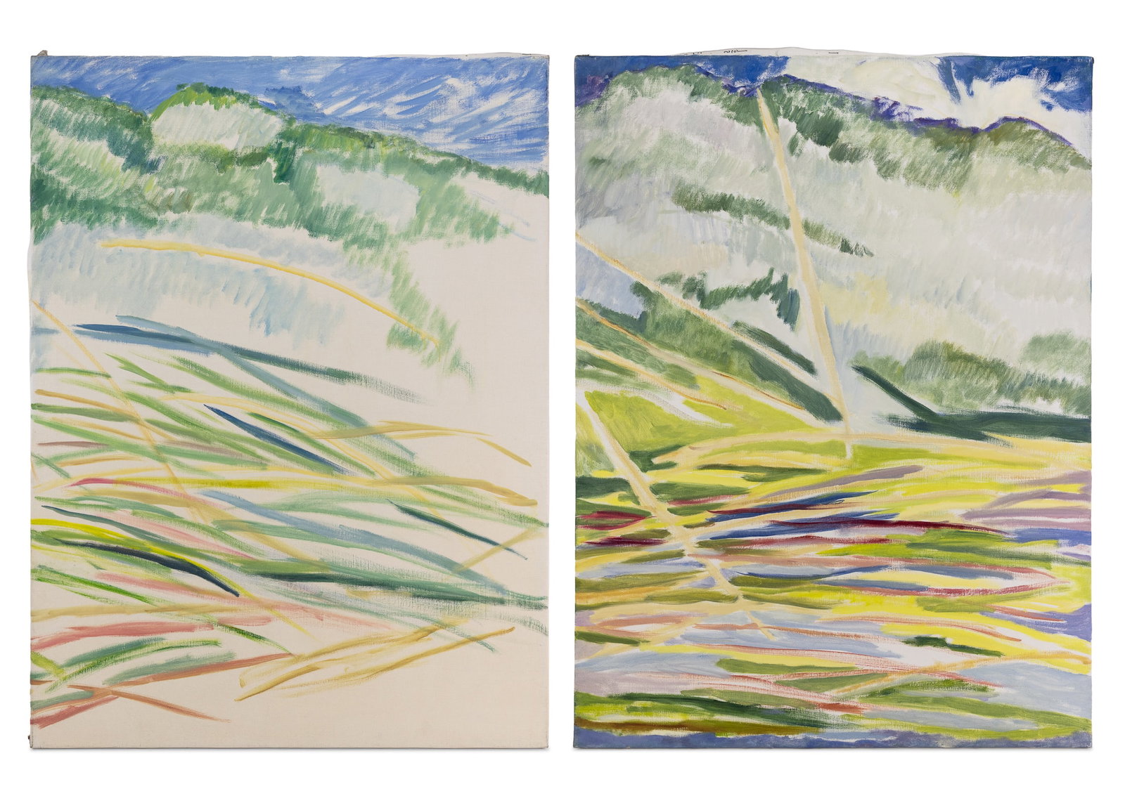 Lee Garrison (AM 1928-2014 ) Spring Hills Diptych (1 of 1)