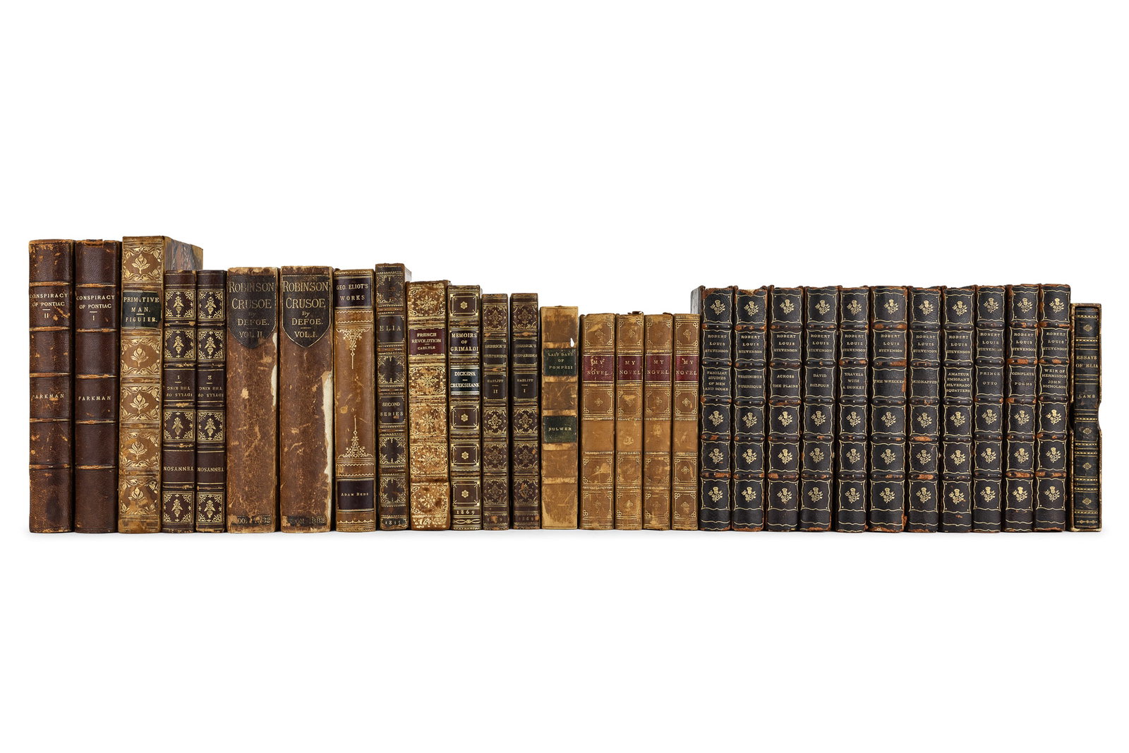 Interesting 19th c Books (30 pcs) (1 of 1)
