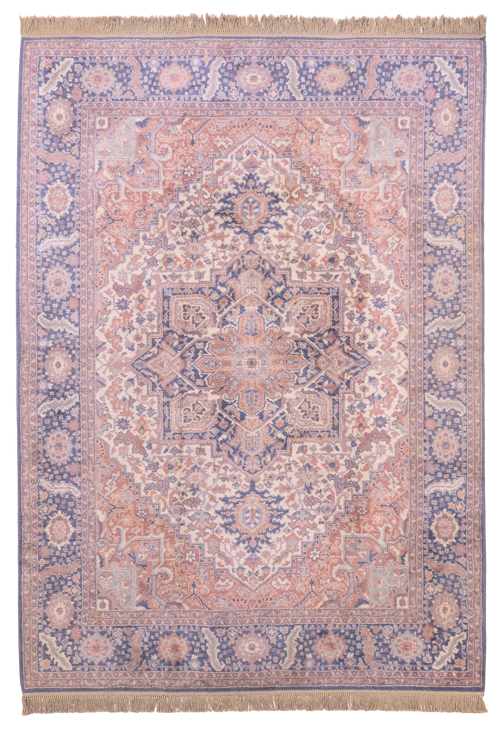 Karastan Room Size Carpet: Late 20th c Karastan machine made room size carpet, overall good condition, 8' 8" x 12'