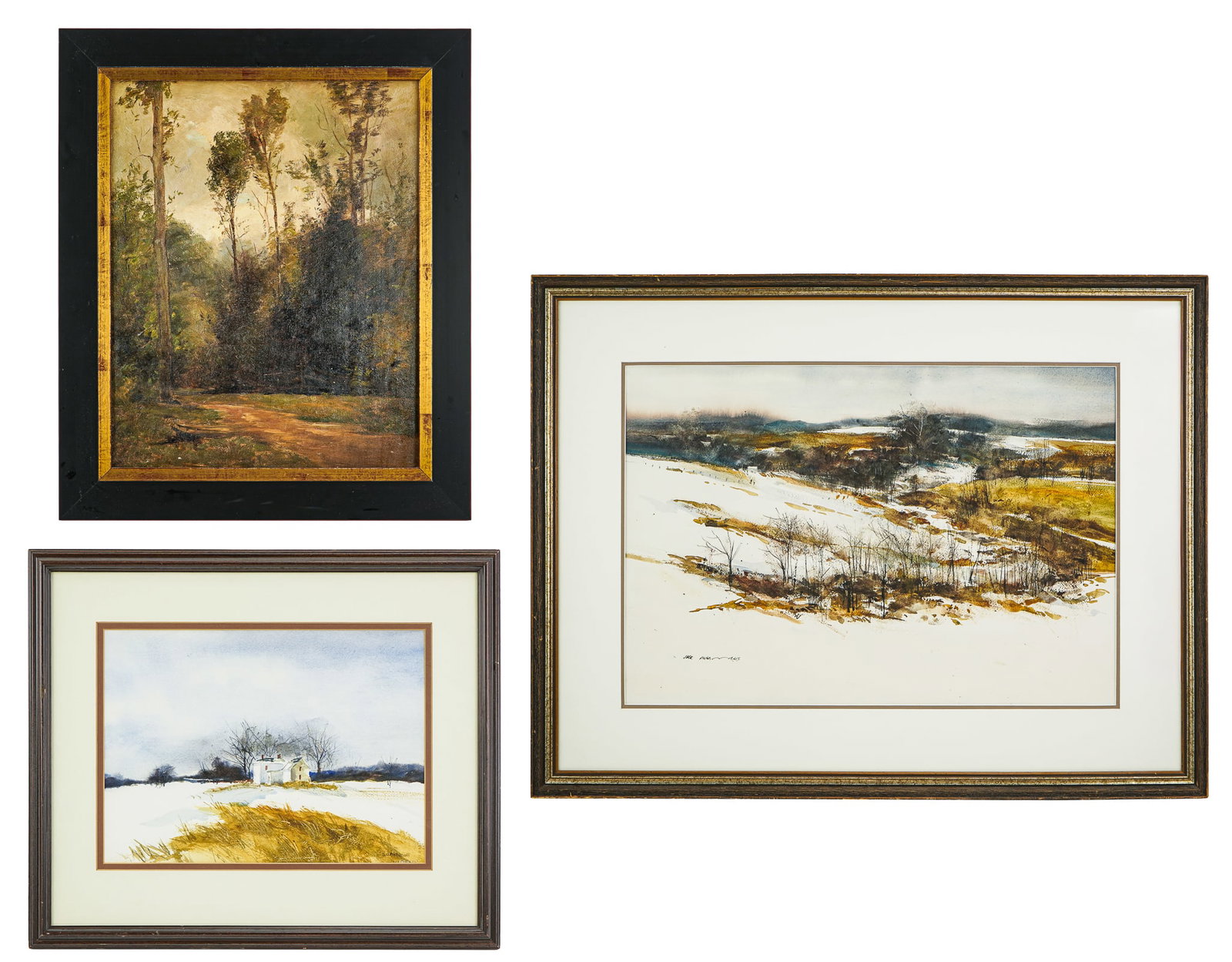 Three Paintings- Jack Flynn, S Antonelli, 19th c Oil (1 of 4)