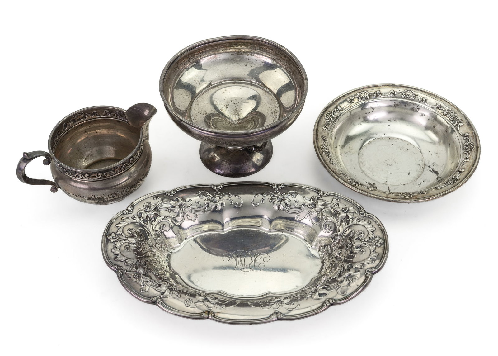 Four Pieces of Sterling Silver Holloware (1 of 1)