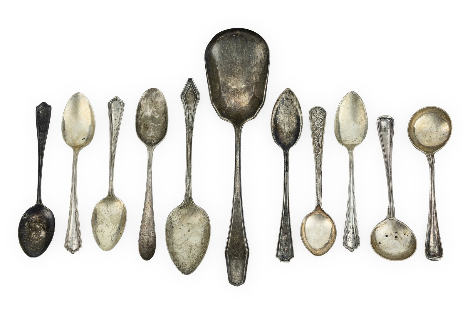 Assortment of 11 Sterling Silver Spoons (1 of 1)