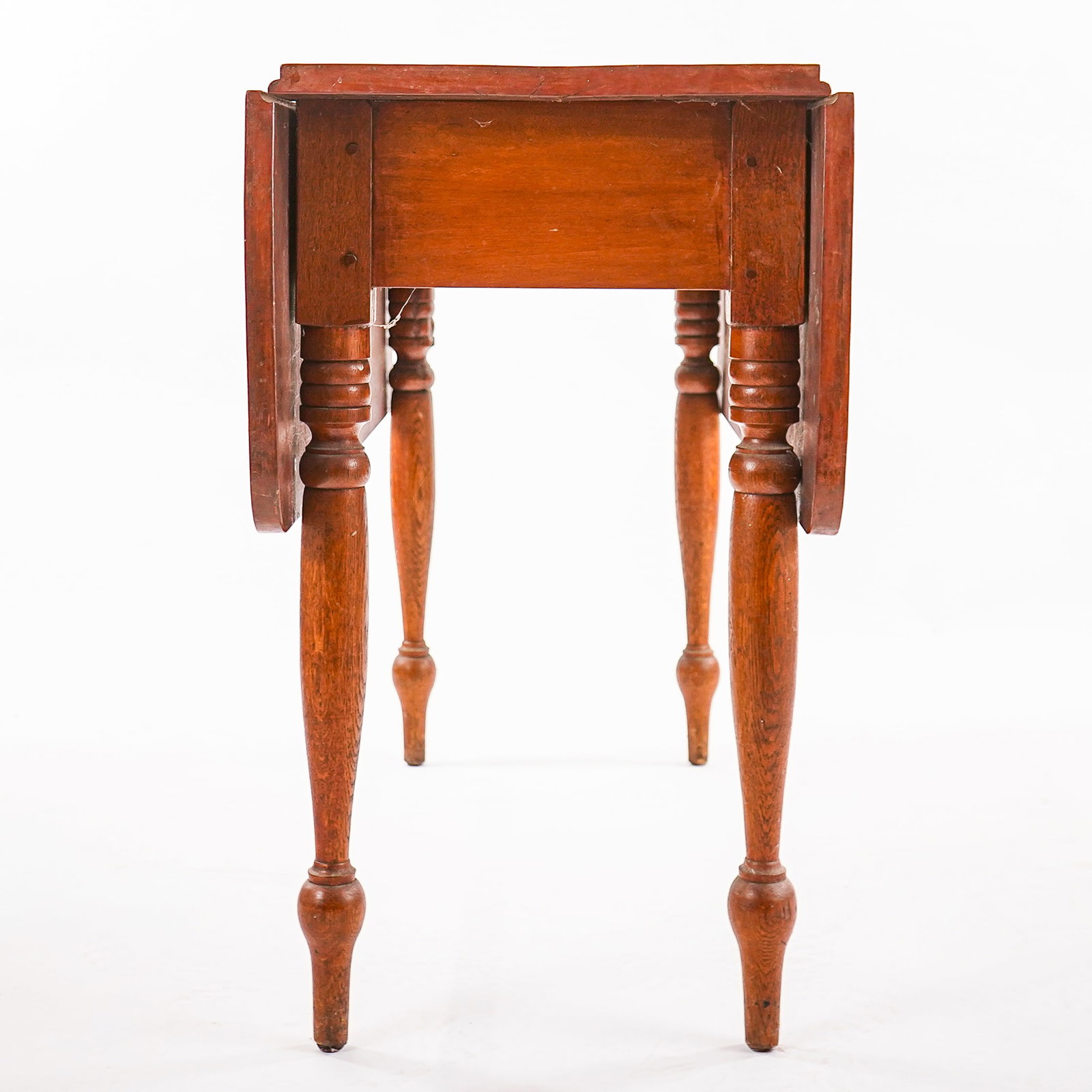 19th c Sheraton Walnut Drop Leaf Table - 4