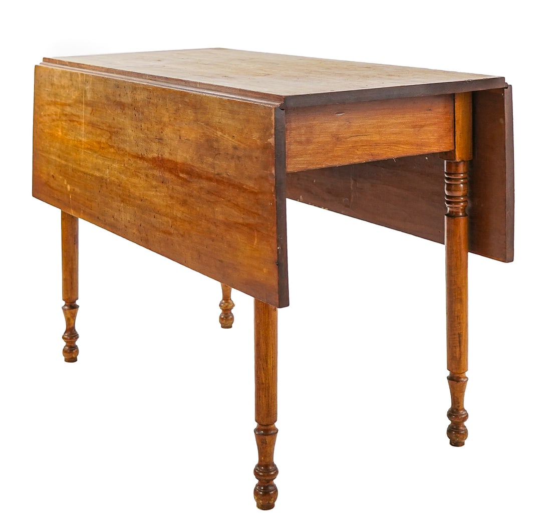 19th c Cherry Sheraton Drop Leaf Table (1 of 1)