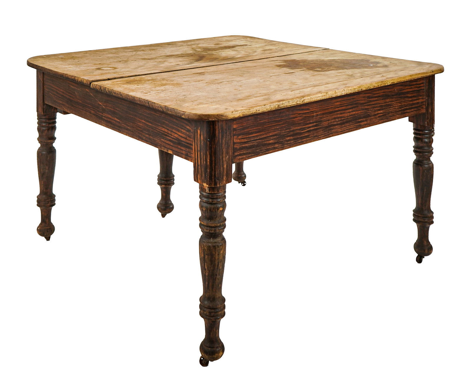 Grain Painted Farm Extension Table. (1 of 7)