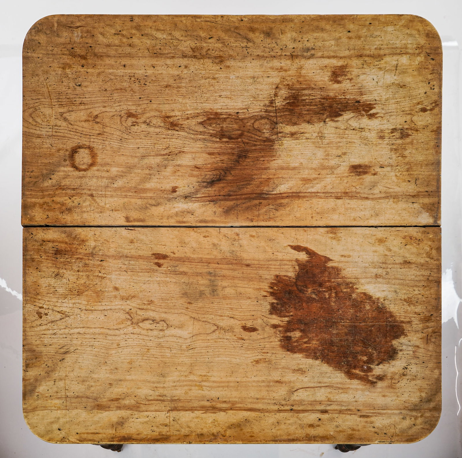 Grain Painted Farm Extension Table. - 7