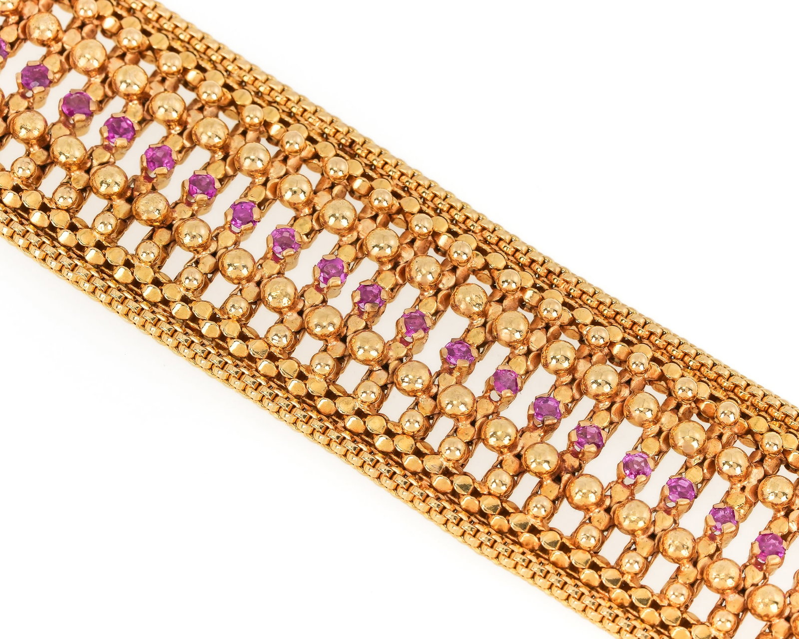 18k & Ruby Cuff Bracelet - 3
