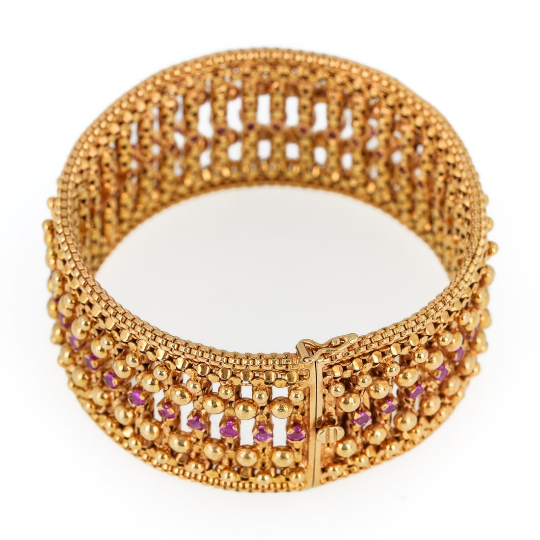 18k & Ruby Cuff Bracelet - 4