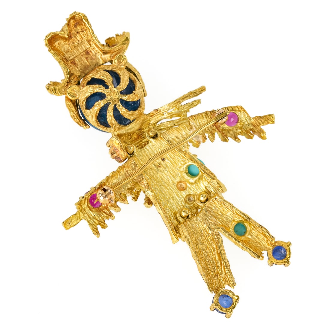 18k Jointed Scarecrow Brooch - 4