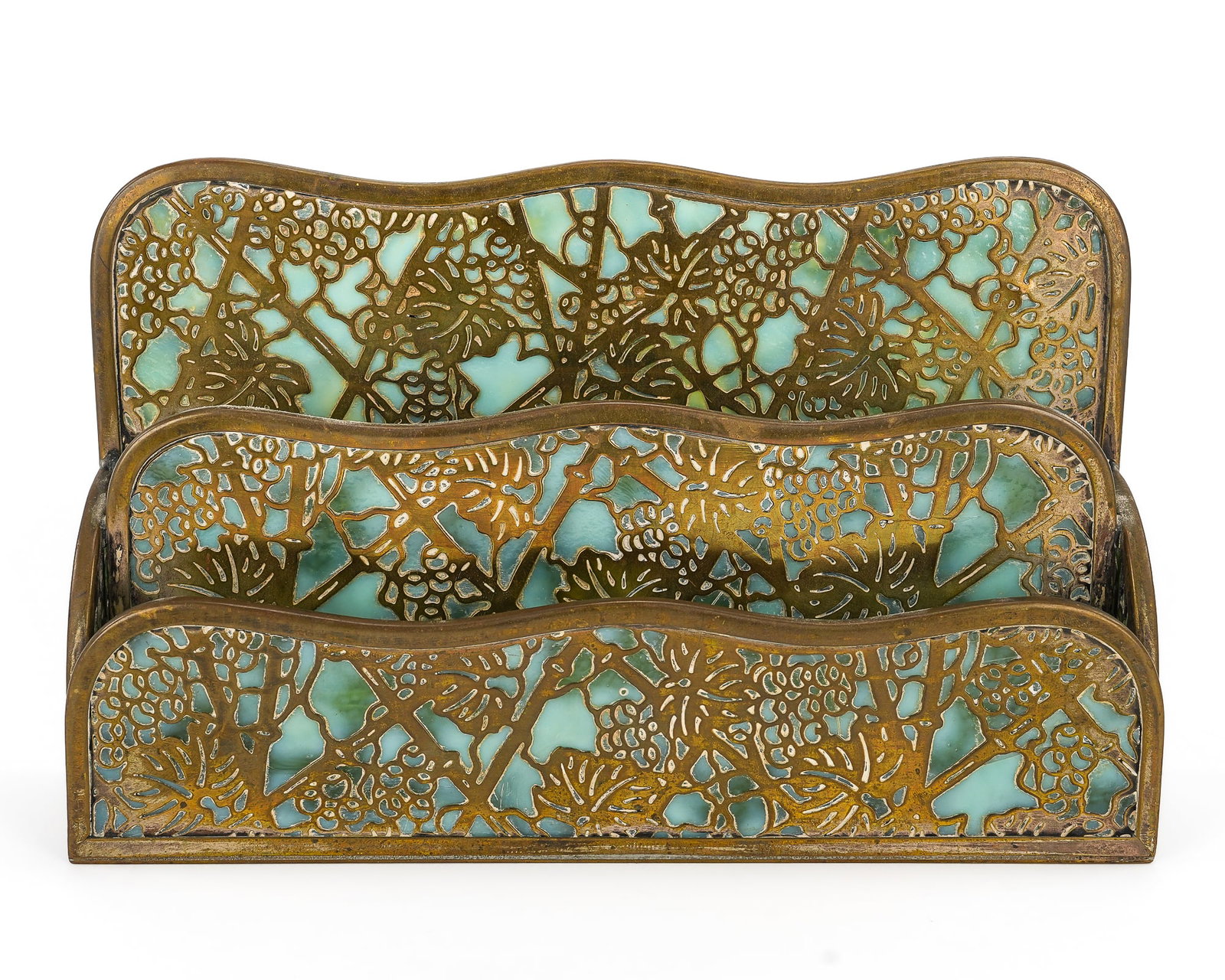 Tiffany Studios Grapevine Letter Rack - 2