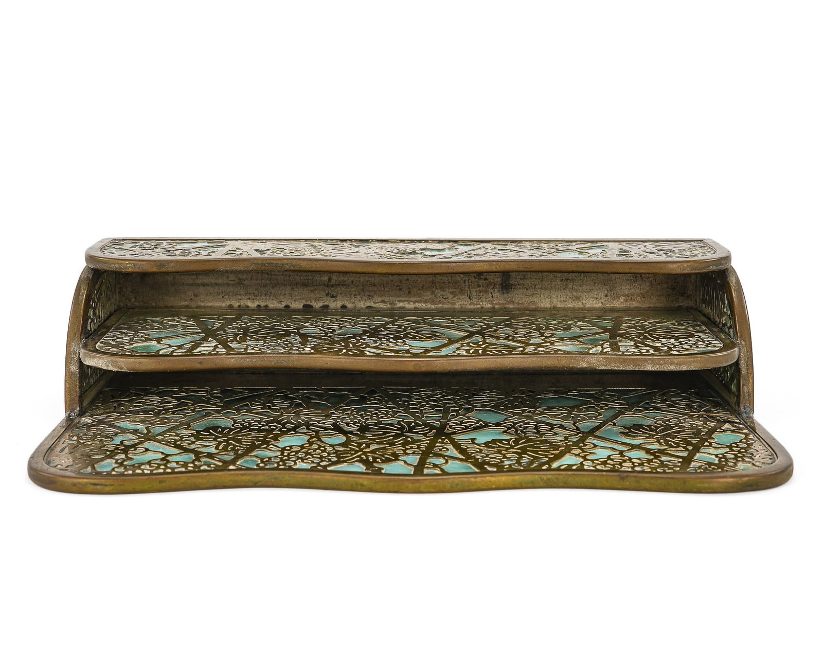 Tiffany Studios Grapevine Letter Rack - 6