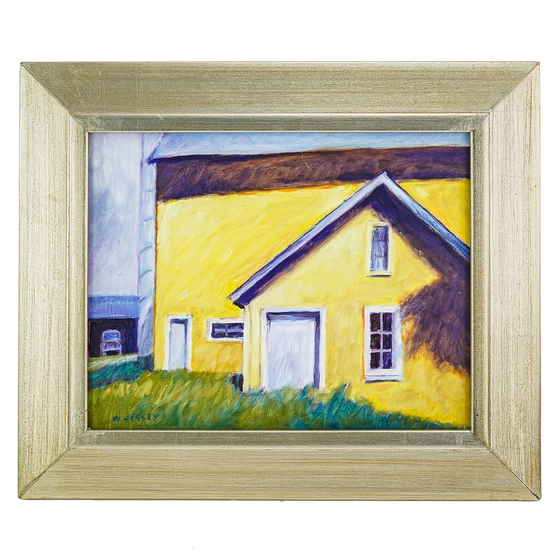 William Bill Jersey (AM 1927-2026) Old Barn New Paint: William Bill Jersey (American 1927-2026) Old Barn New Paint oil on canvas, signed lower left dated '97 12 x 14" 16 x 19" As framed. -From his website- I am surrounded by creeks, forests, fields and hi