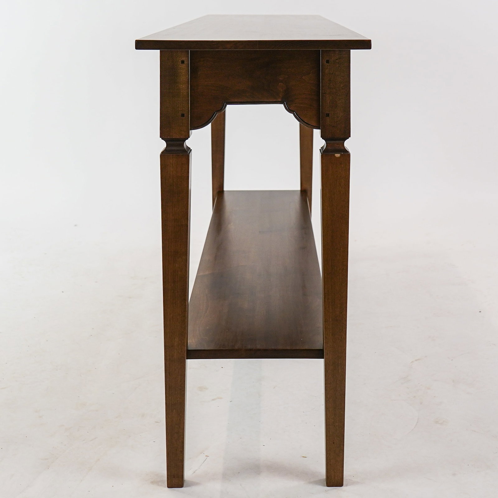 Clark Mack Calais VT. Dark Maple "Walker Hill" Console Table. - 3