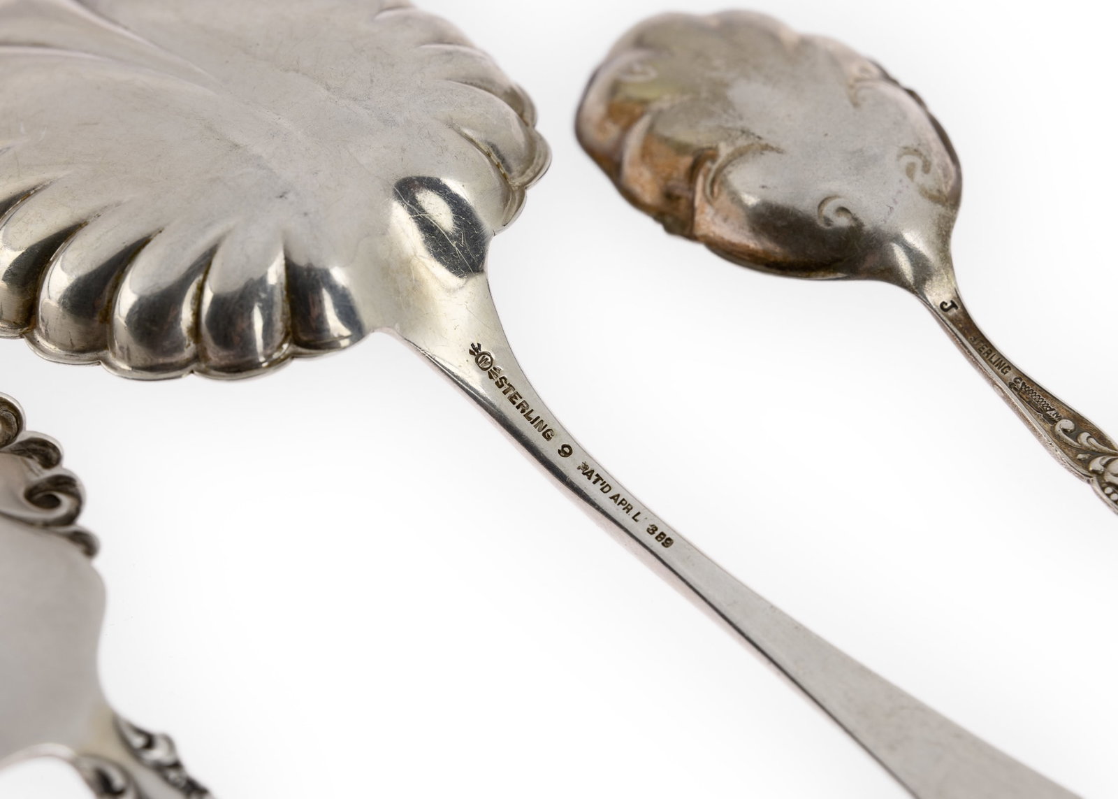 6 pcs. Ornate Sterling Serving Flatware - 3