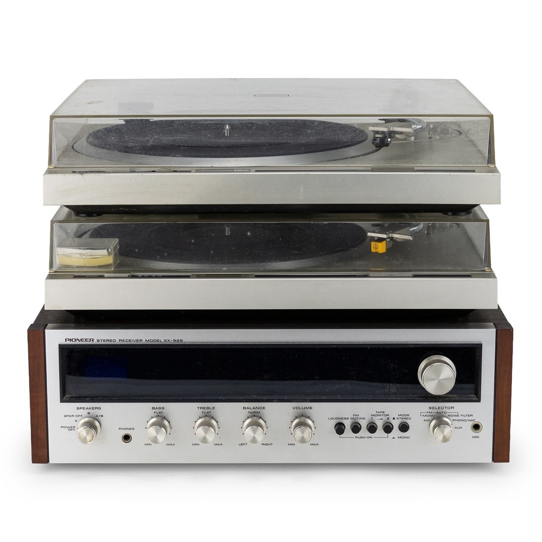 Two Pioneer Turntables and a Pioneer Receiver (1 of 11)