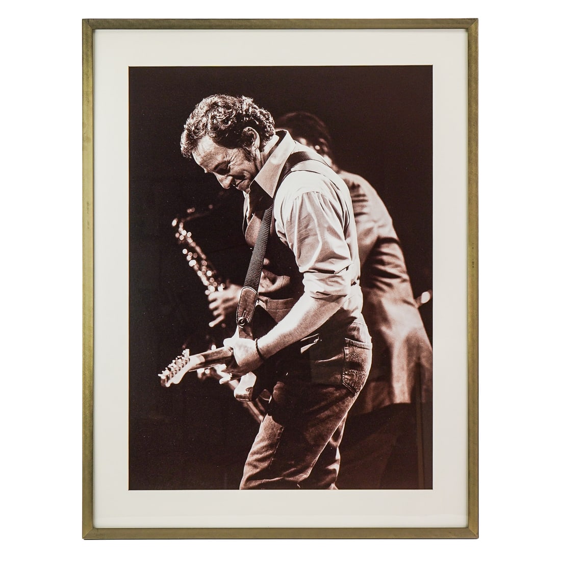 Large Portrait of Bruce Springsteen: Large Photo portrait of Bruce Springsteen from Bradley Arena Milwaukee WI- 36 x 26" 44 x 34" as framed.