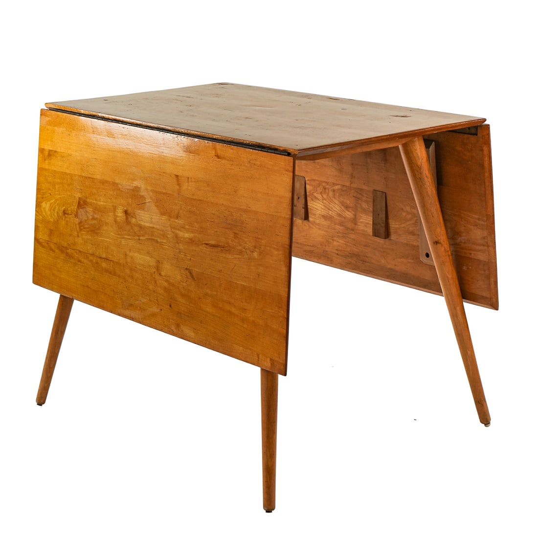 Paul McCobb Planner Group Drop Leaf Table: Paul McCobb Planner group maple Drop leaf table- 29.5 x 36 x 23" 17" leaves.