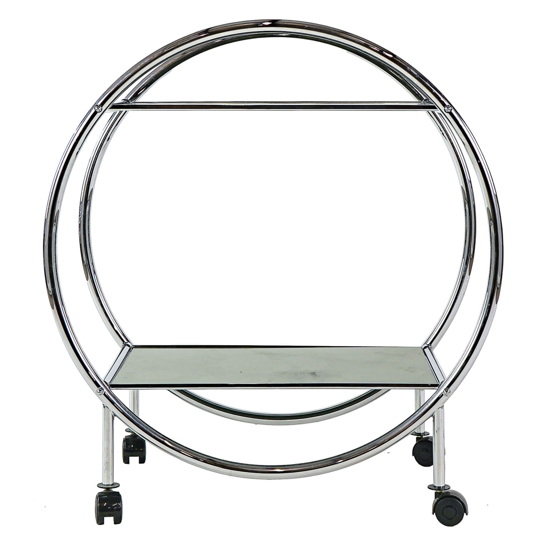 Two Chrome Modern Bar Carts - 3