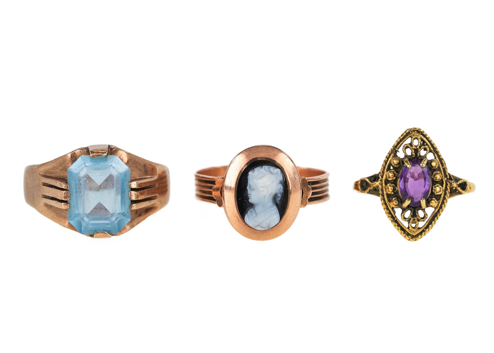 3 Victorian Rings - 2